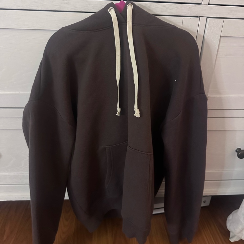 J-crew brown cropped hoodie
